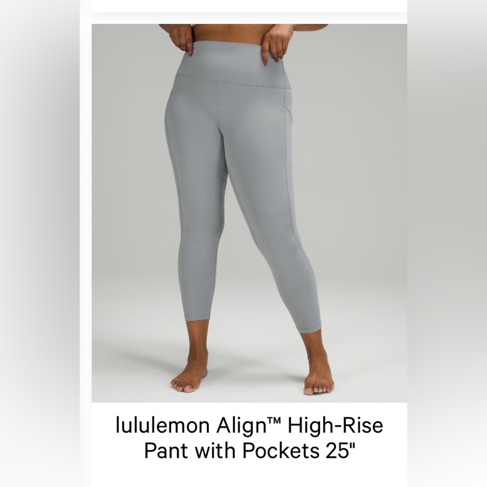lululemon athletica Rhino Gray Align High-Rise Leggings with pockets SOLD OUT